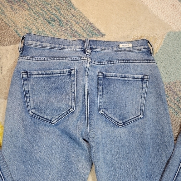 Brandy Melville Distressed Rigid Denim Jeans Size 24 - Picture 9 of 10